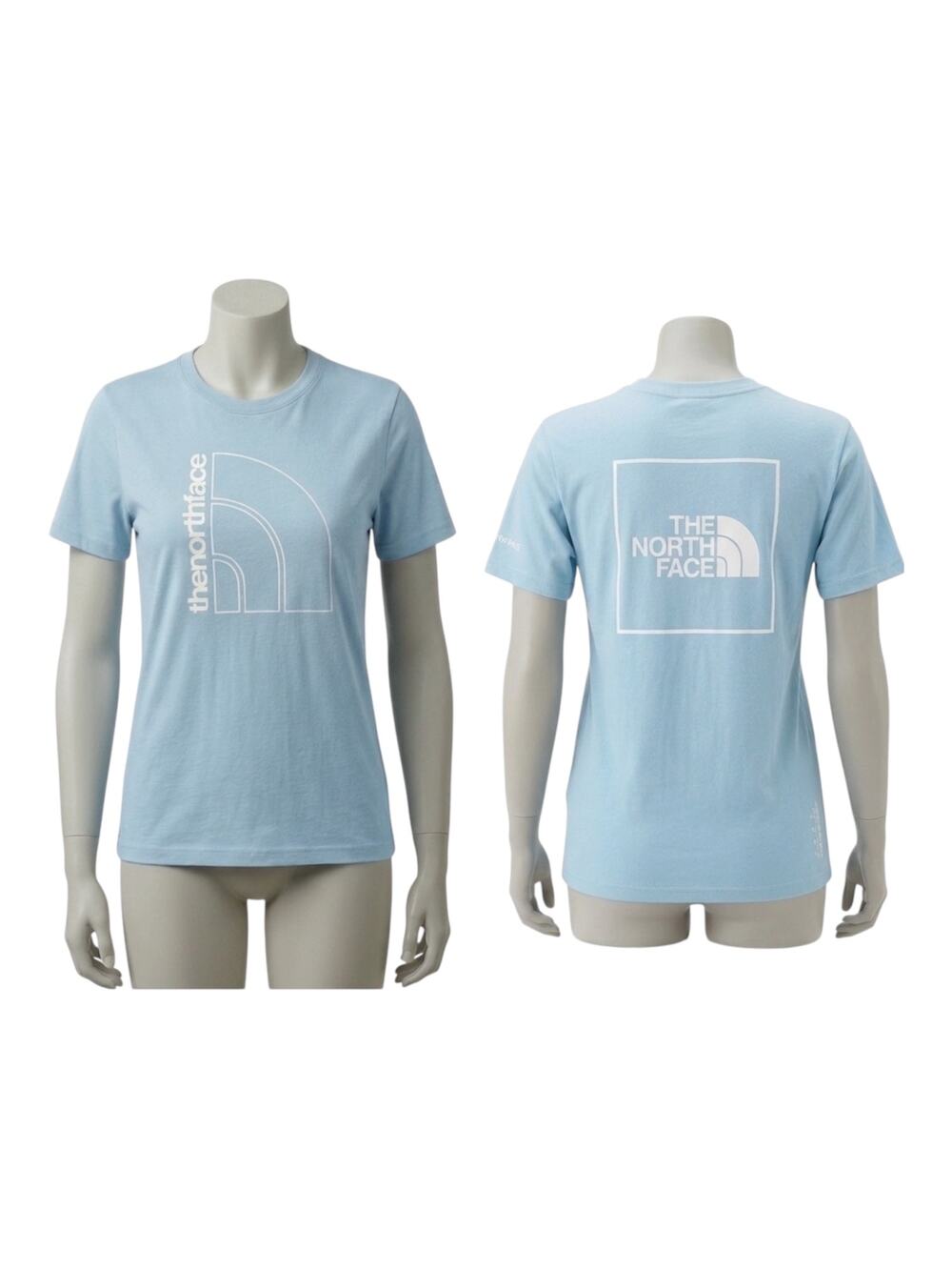 The North Face Women’s XL Light Blue Graphic Logo T-Shirt Tee